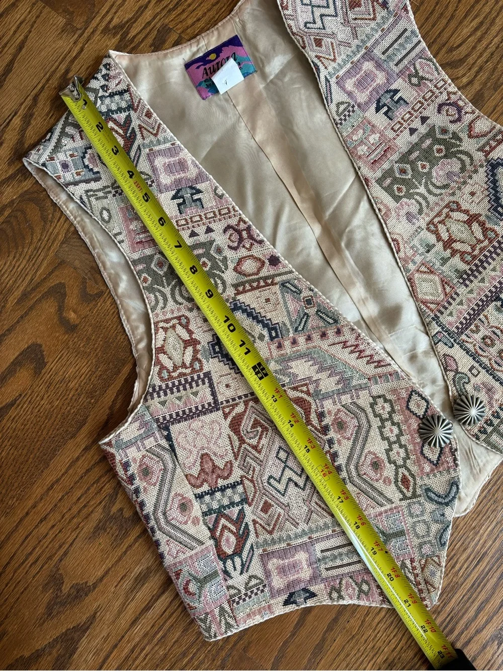 Vintage Southwest tapestry style vest